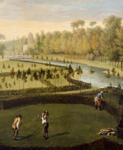 Batıdan Chiswick House'daki Bahçeler (369420 detayı) (panel üzerine yağlıboya)