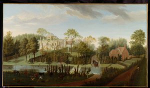 Chiswick House'un Güney-Batı'dan görünümü (tuval üzerine yağlı boya)