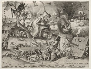 Yedi Ölümcül Günah: Öfke. by Pieter Bruegel the Elder