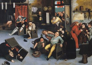 Delilik Taşını Kesmek veya Kafada Bir Operasyon by Pieter Bruegel the Elder