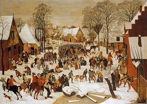 Masumların Katliamı ile Bir Kış Manzarası by Pieter Brueghel the Younger
