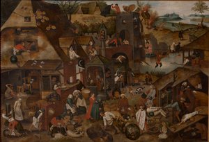 Flaman atasözleri, 1607. by Pieter Brueghel the Younger