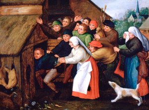 Domuz Ahırına İtilen Ayyaş, 1564-1638 by Pieter Brueghel the Younger