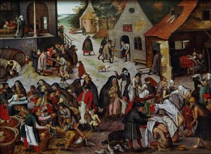 Yedi Merhamet Eseri by Pieter Brueghel the Younger