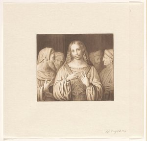 Yazıcılar arasında genç İsa by Pieter Christoffel Wonder