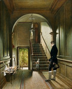 Ressamın Londra Konutunun Merdiveni, 1828