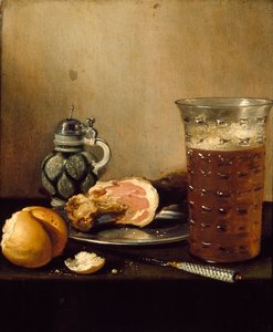 Jambonlu Natürmort, 1642 by Pieter Claesz