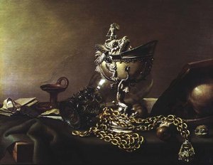 Nautilus ile Natürmort by Pieter Claesz