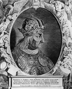 Frederick IV (1415-1493), Kutsal Roma İmparatoru, Sompel, Pieter van (b.c.1600) tarafından oyulmuş portresi
