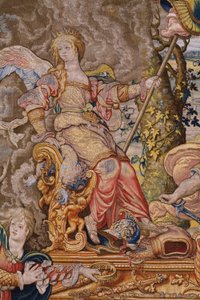 Flaman halısı. Yedi büyük günah: Kibir (gurur). Karikatürist Pieter Coecke van Aelst. Brüksel Atölyesi. yaklaşık 1542-1544.