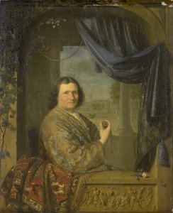 Saat tutan bir adamın portresi, 1688 by Pieter Cornelisz Slingelandt van