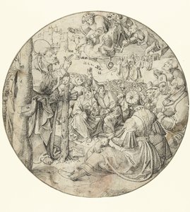 Peter, Sihirbaz Simon'un düşüşüne neden olur by Pieter Cornelisz. genaamd Kunst