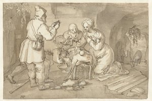 Çobanların hayranlığı by Pieter Cornelisz. van Rijck