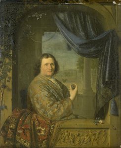 Saatli Bir Adamın Portresi by Pieter Cornelisz. van Slingelandt