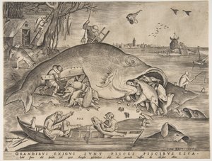 Büyük Balık Küçük Balığı Ye, 1557 by Pieter Heyden van der