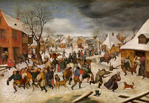 Beytüllahim'deki Çocuk Katliamı (panel üzerine yağlıboya) by Pieter III Brueghel