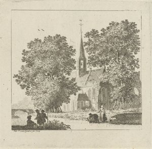 Bir kilisenin görünümü by Pieter Jan van Liender