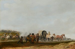 Bir Ordu Konvoyunu pusuya düşürmek, 1631 by Pieter Jansz Post