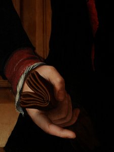 Jan van Eyewerve'nin Portresinin Detayı by Pieter Jansz. Pourbus