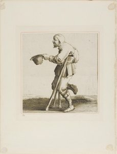 Lame Beggar Asking for Alms, from T is al verwart-gaern (Zaten kafa karıştırıcı)