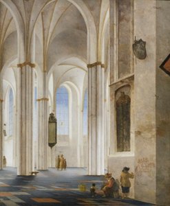 Utrecht#39;teki Buurkerk#39;in içi