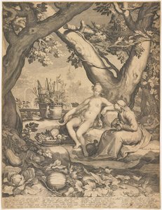 Vertumnus ve Pomona by Pieter Jansz Saenredam