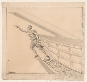 Dürbünlü bir adam figürü by Pieter Luypen (signed by artist)