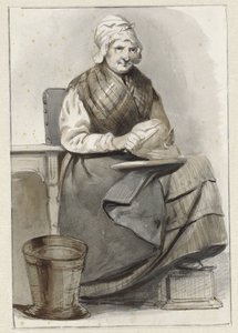 oturan kadın by Pieter Marinus van de Laar (attributed to)