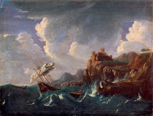 'Fırtınalı Deniz', 17. yüzyıl. by Pieter Mulier the Younger