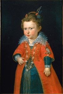 Eleonora Gonzaga 1598-1655, yaklaşık iki yaşında. 1600.