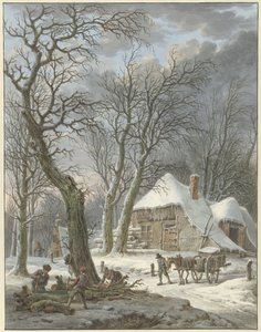 kış manzarası by Pieter Pietersz. Barbiers