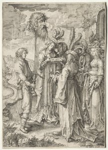 Goliath Başkanı ile David by Pieter Serwouters