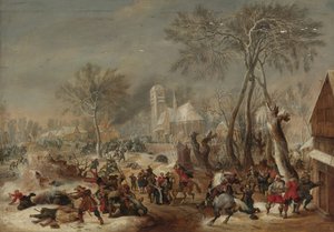 Bir Köyün Çuvalı by Pieter Snayers