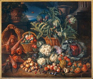 Nature morte: legumes et fruits - Natürmort: Sebzeler ve meyveler ... by Pieter Snyers