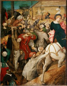 Saint Martin şarabı, detay. (ahşap üzerine yağ by Pieter Bruegel the Elder