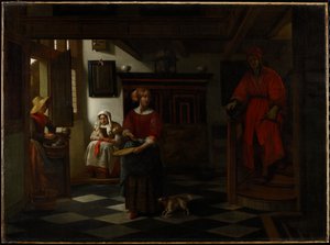 Kuşkonmaz Satıcısı, 1675-80 by Pieter de Hooch