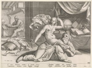 Aristoteles ve Phyllis by Pieter de Jode (I) (attributed to)