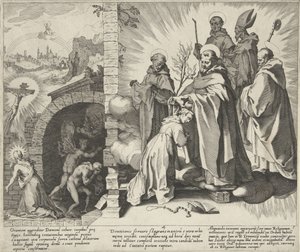 Catharina teklifi / Visioen van Catharina / Catharina wordt dominikler Van de Heilige Catharina van Siena