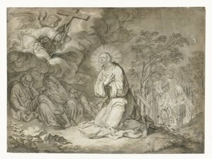Zeytin Bahçesindeki İsa by Pieter de Jode (I)