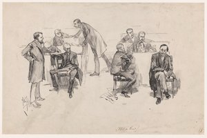 1887'de anayasa reformu tartışması sırasında Temsilciler Meclisi by Pieter de Josselin