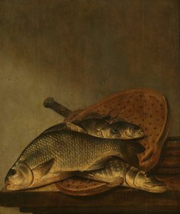 Balık ile natürmort by Pieter de Putter