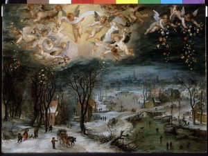 Kış Manzarası - Yaşlı Pieter Bruegel (1525/30 - 1569). by Pieter Bruegel the Elder