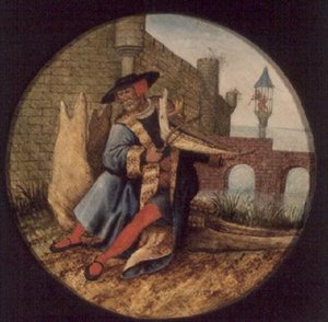 Flaman Atasözü: Zenginin müziği her zaman hoştur (panel) by Pieter the Younger Brueghel