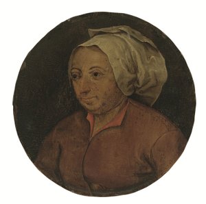 Kadın başı (paneldeki yağlıboya) by Pieter the Younger Brueghel