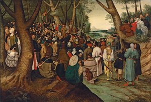 Vaftizci Yahya Kalabalığa Vaaz Eder by Pieter Brueghel the Younger