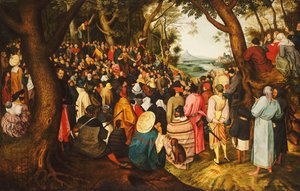Vaftizci Yahya Vahşi Doğada vaaz veriyor, c.1633-50 by Pieter Brueghel the Younger