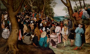 Vaftizci Aziz John'un Vaazı by Pieter the Younger Brueghel