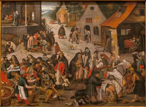 Grace İşleri - Genç Pieter Brueghel tarafından yapılan resim, dit Brueghel d