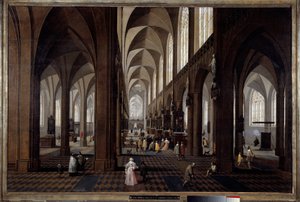 Pieter Neefs the Jeune (1620-1675) tarafından yapılan Antwerp Katedrali