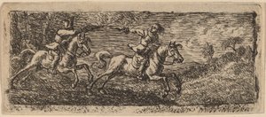 Dövüşen İki Atlı by Pieter van Laer